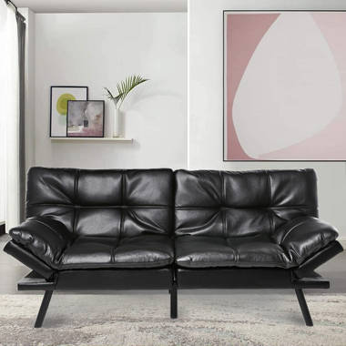 Mercury Row® Benitez Twin 76'' Faux Leather Tufted